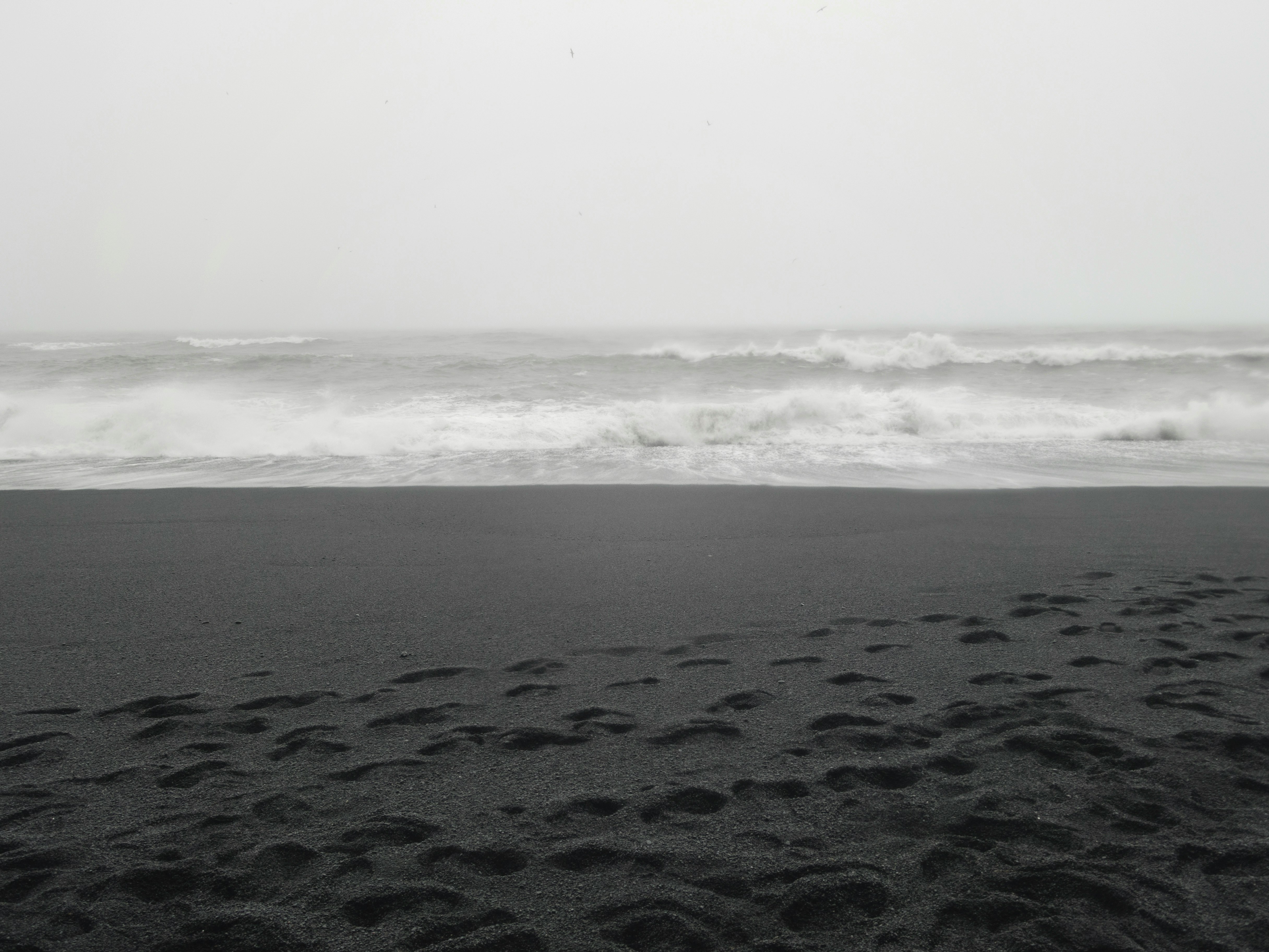 grayscale photography of seawaves